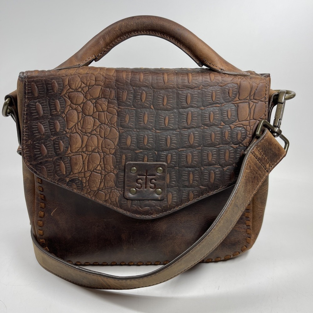 STS Ranchwear by Carroll Women's Catalina Croc Dakota Crossbody Bag - STS33969